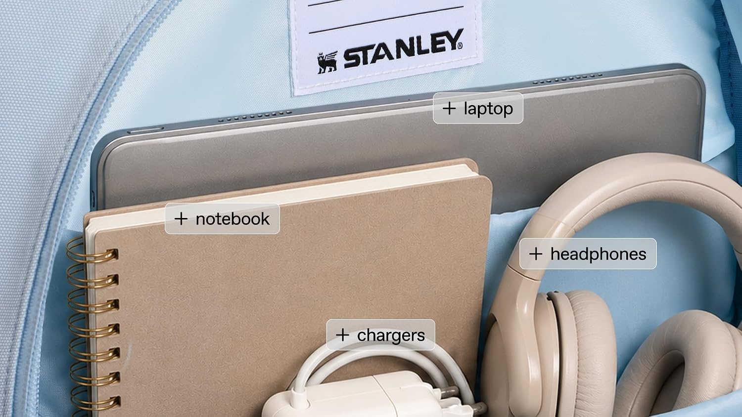image:imageSTANLEY Assembly Backpack 20L Fits Laptops up to 16 inches BlackCobalt