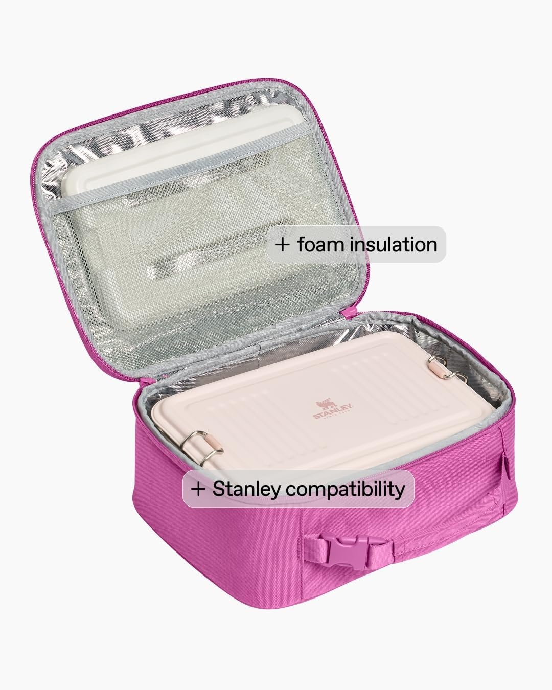 image:imageSTANLEY Assembly Lunch Box 35L Insulated Lunch Bag Rose QuartzSorbet