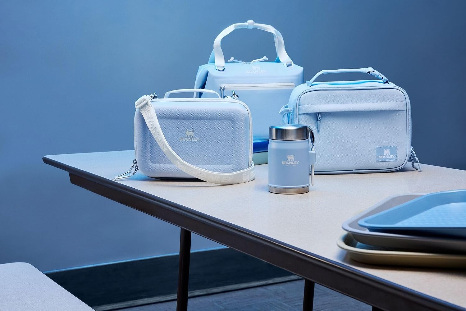 image:imageSTANLEY Assembly Lunch Box 35L Insulated Lunch Bag Rose QuartzTeal