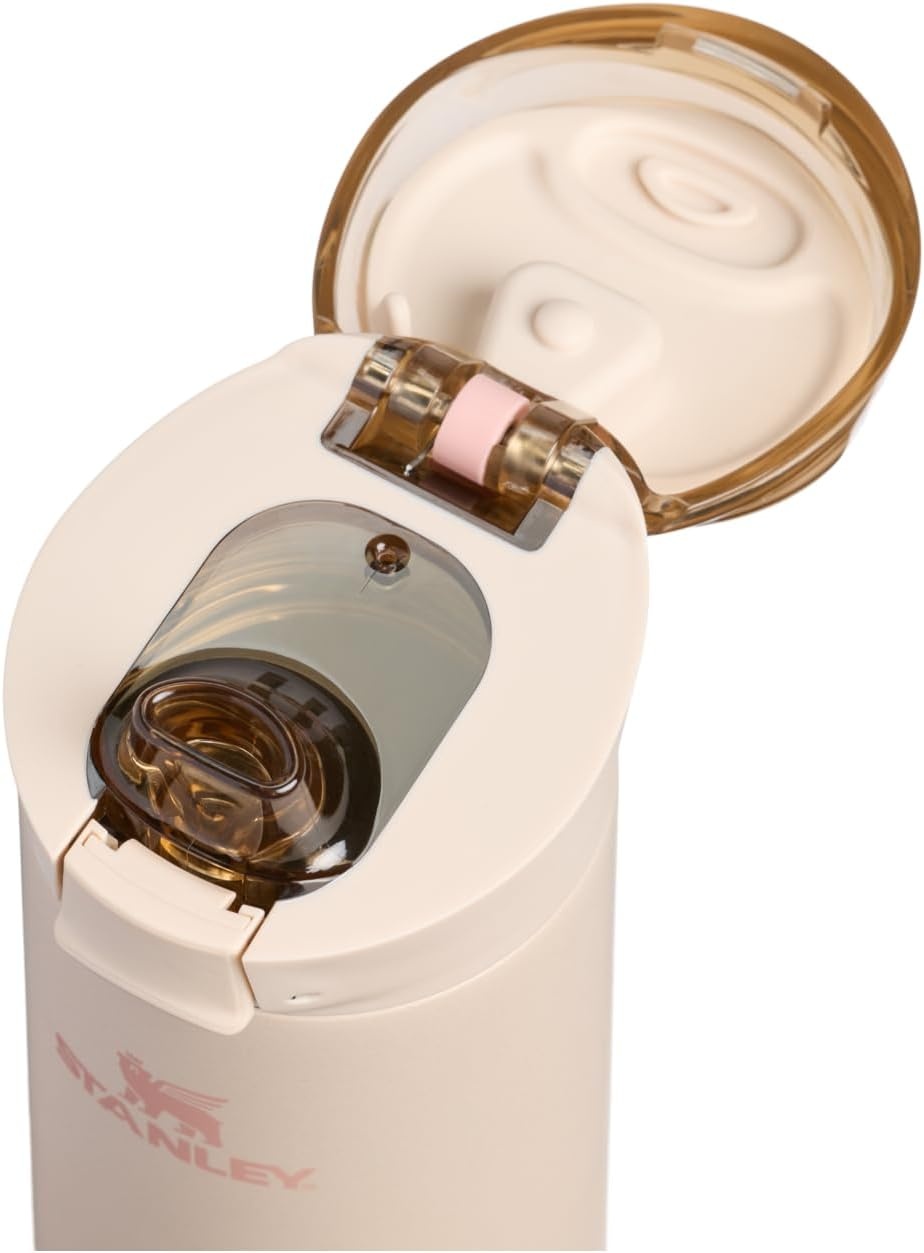 image:imageSTANLEY Flowstate Spring Bottle Leakproof Water Bottle with Carry Strap amp FlipTop Locking Lid Insulated Stainless Steel Fits Most Cup Holders BPAFree 20 oz ChampagneChampagne