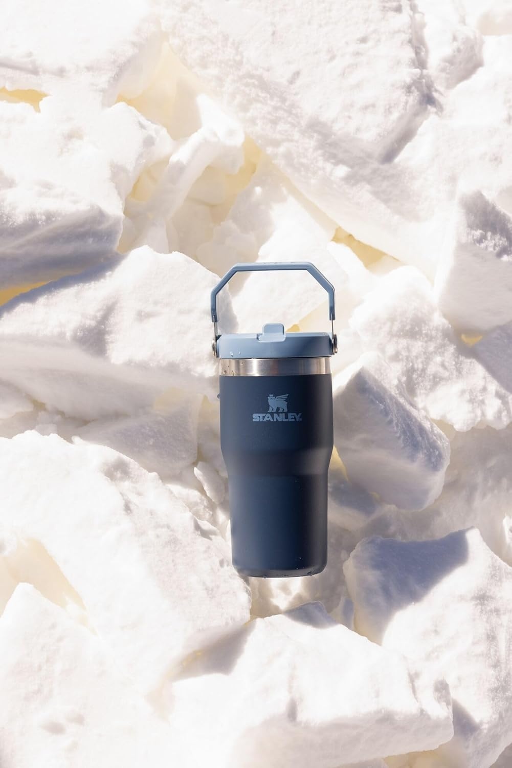 image:imageSTANLEY IceFlow 20 Flip Straw Tumbler with Handle 20 oz Twist On Lid and Flip Up Straw Leak Resistant Water Bottle Insulated Stainless Steel BPAFree Stainless Steel AshAsh