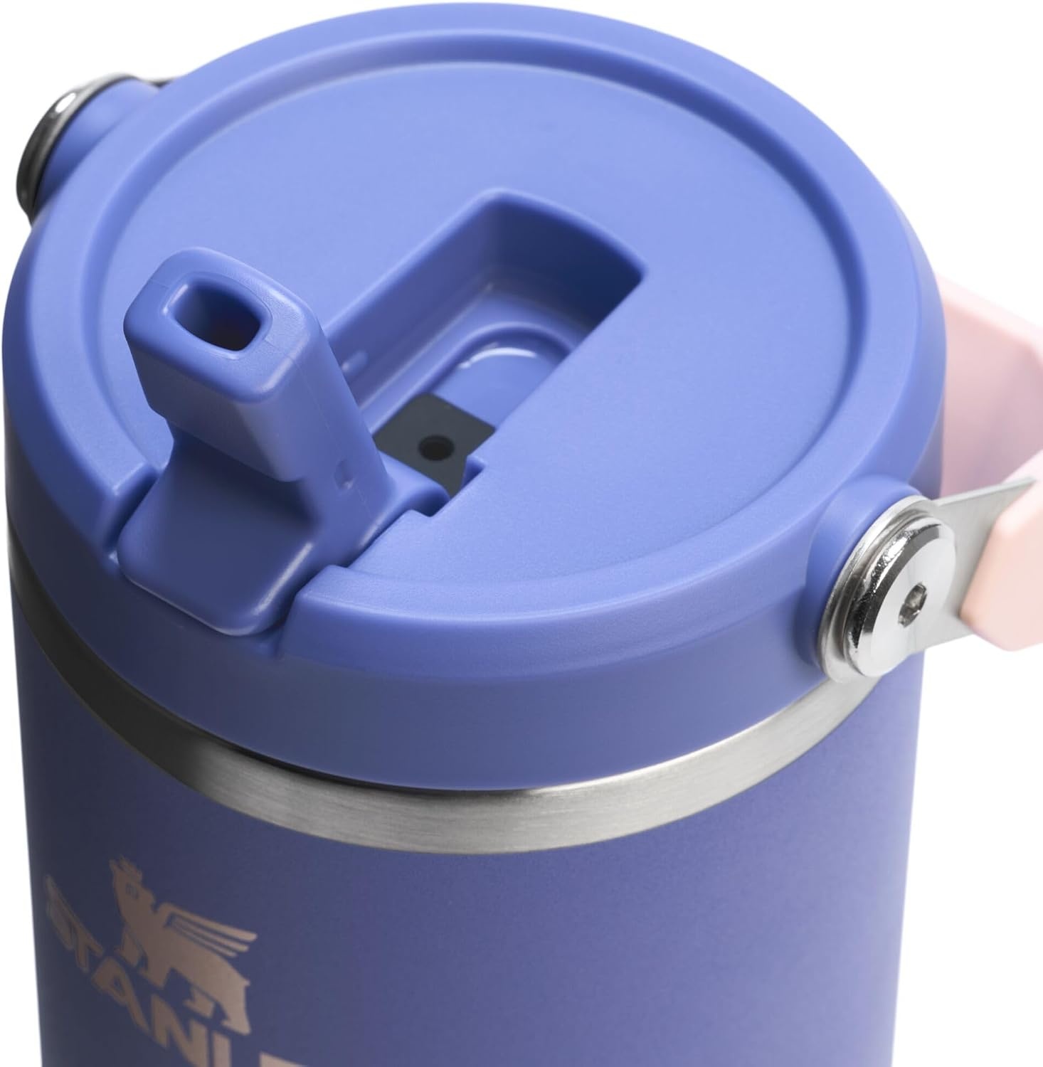 image:imageSTANLEY IceFlow 20 Flip Straw Tumbler with Handle 20 oz Twist On Lid and Flip Up Straw Leak Resistant Water Bottle Insulated Stainless Steel BPAFree Stainless Steel AshExclusive Lupine