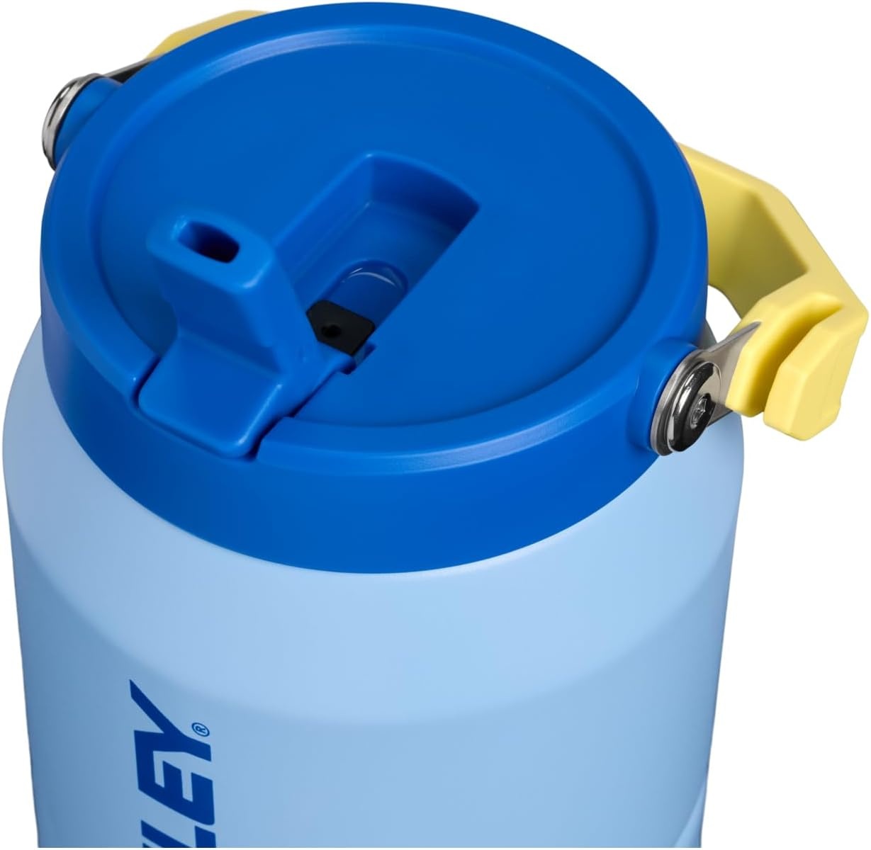 image:imageSTANLEY IceFlow 20 Flip Straw Tumbler with Handle 20 oz Twist On Lid and Flip Up Straw Leak Resistant Water Bottle Insulated Stainless Steel BPAFree Stainless Steel AshCornflower Admiral Blue