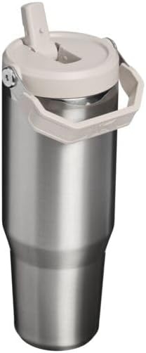 image:imageSTANLEY IceFlow 20 Flip Straw Tumbler with Handle 20 oz Twist On Lid and Flip Up Straw Leak Resistant Water Bottle Insulated Stainless Steel BPAFree Stainless Steel AshStainless Steel Ash