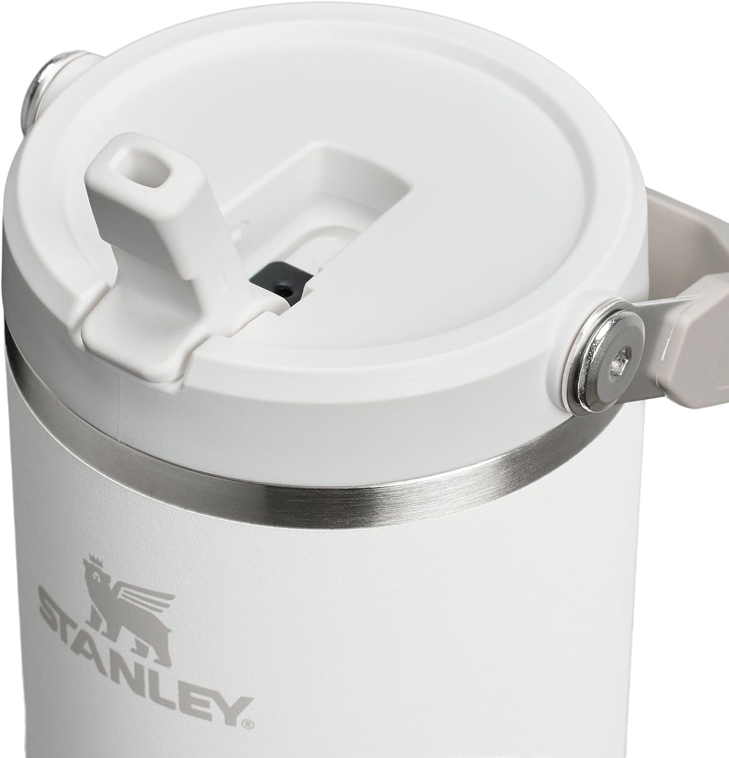 image:imageSTANLEY IceFlow 20 Flip Straw Tumbler with Handle 20 oz Twist On Lid and Flip Up Straw Leak Resistant Water Bottle Insulated Stainless Steel BPAFree Stainless Steel AshFrost