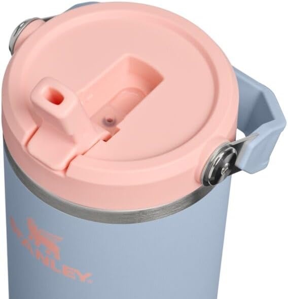 image:imageSTANLEY IceFlow 20 Flip Straw Tumbler with Handle 20 oz Twist On Lid and Flip Up Straw Leak Resistant Water Bottle Insulated Stainless Steel BPAFree Stainless Steel AshBlue Dream
