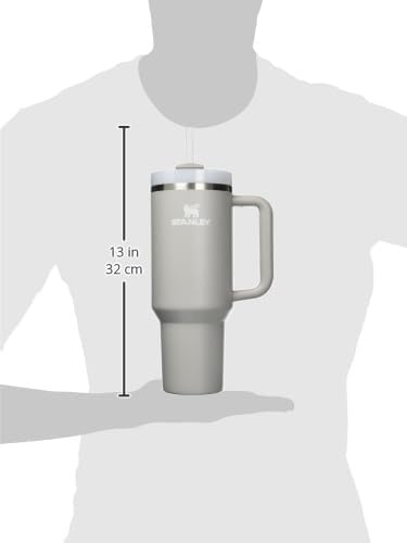 image:imageSTANLEY Quencher H20 Tumbler with Handle and Straw 20 oz Flowstate 3Position Lid Cup Holder Compatible for Travel Insulated Stainless Steel Cup BPAFree Blue Dream StoneAsh
