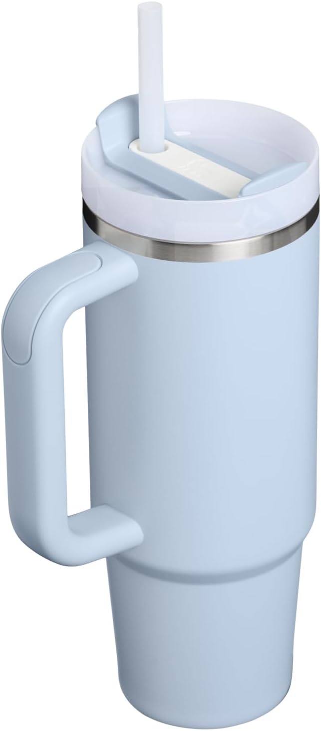 image:imageSTANLEY Quencher H20 Tumbler with Handle and Straw 20 oz Flowstate 3Position Lid Cup Holder Compatible for Travel Insulated Stainless Steel Cup BPAFree Blue Dream StoneBlue Dream Stone