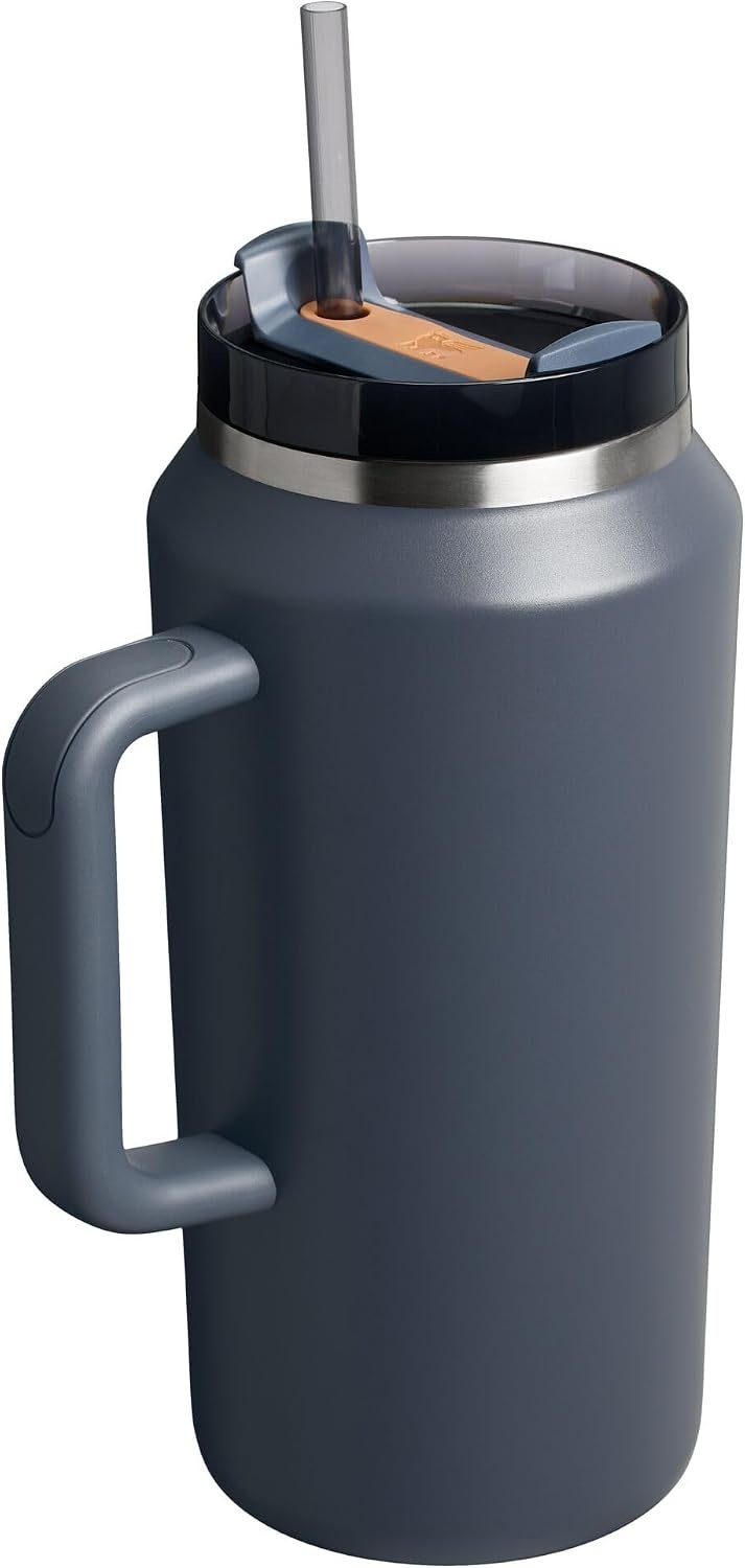 image:imageSTANLEY Quencher H20 Tumbler with Handle and Straw 20 oz Flowstate 3Position Lid Cup Holder Compatible for Travel Insulated Stainless Steel Cup BPAFree Blue Dream StoneTwilight