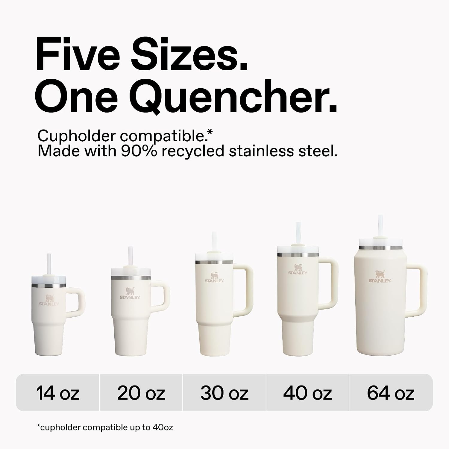 image:imageSTANLEY Quencher H20 Tumbler with Handle and Straw 20 oz Flowstate 3Position Lid Cup Holder Compatible for Travel Insulated Stainless Steel Cup BPAFree Blue Dream StoneAsh
