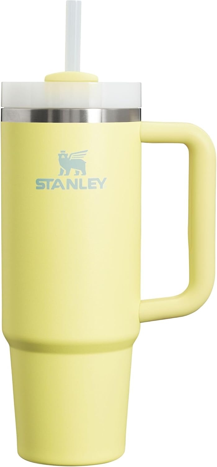 image:imageSTANLEY Quencher H20 Tumbler with Handle and Straw 20 oz Flowstate 3Position Lid Cup Holder Compatible for Travel Insulated Stainless Steel Cup BPAFree Blue Dream StonePomelo