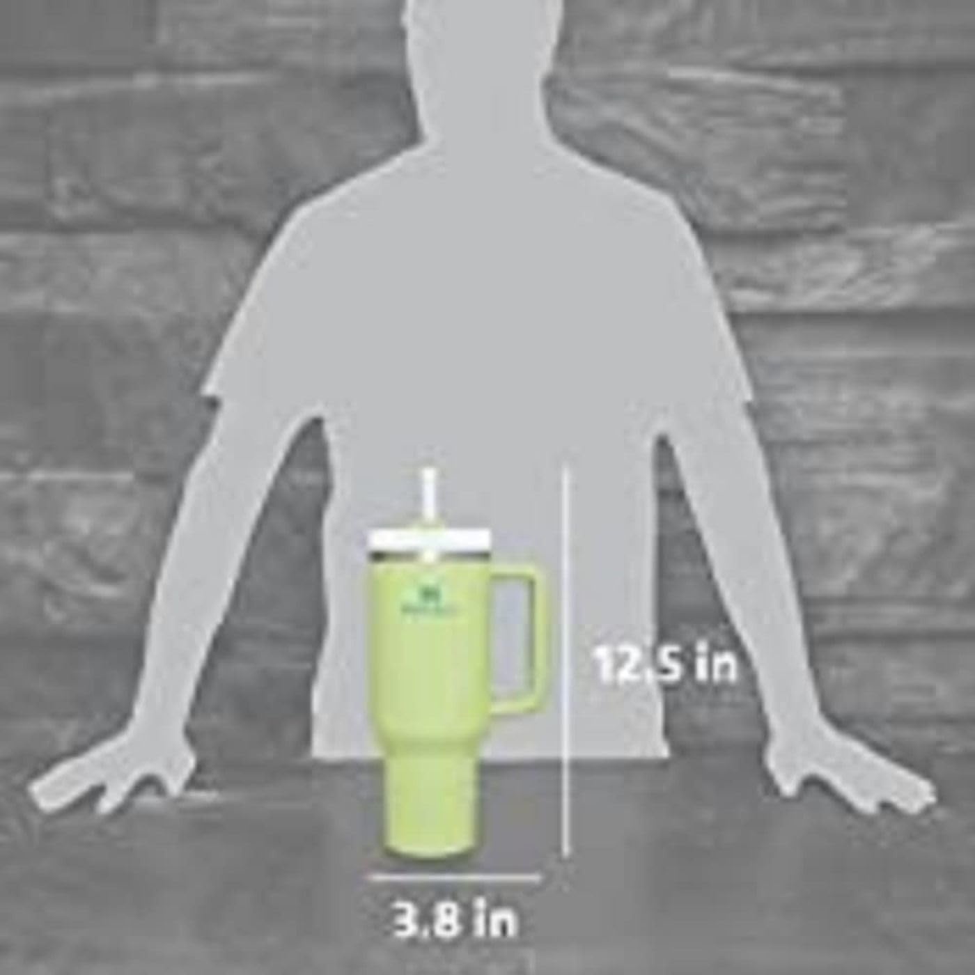image:imageSTANLEY Quencher H20 Tumbler with Handle and Straw 20 oz Flowstate 3Position Lid Cup Holder Compatible for Travel Insulated Stainless Steel Cup BPAFree Blue Dream StoneCitron