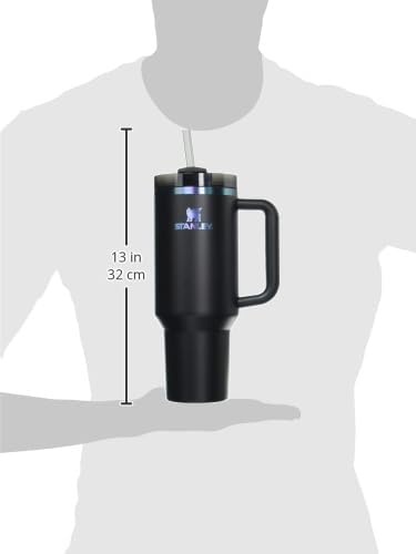 image:imageSTANLEY Quencher H20 Tumbler with Handle and Straw 20 oz Flowstate 3Position Lid Cup Holder Compatible for Travel Insulated Stainless Steel Cup BPAFree Blue Dream StoneBlack Chroma