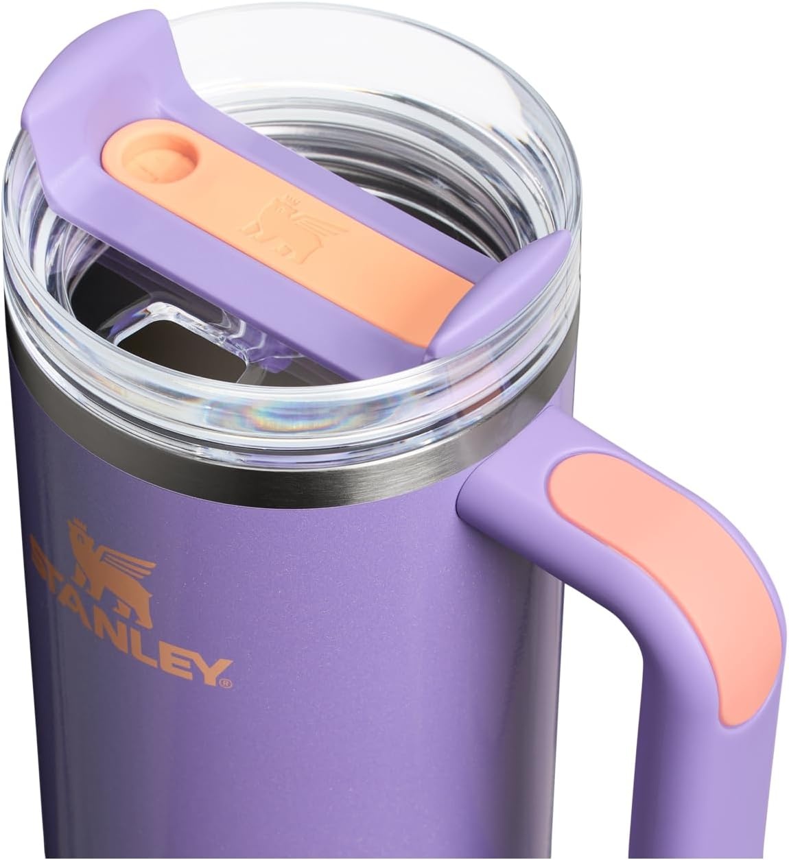 image:imageSTANLEY Quencher H20 Tumbler with Handle and Straw 20 oz Flowstate 3Position Lid Cup Holder Compatible for Travel Insulated Stainless Steel Cup BPAFree Blue Dream StonePeriwinkle Shimmer
