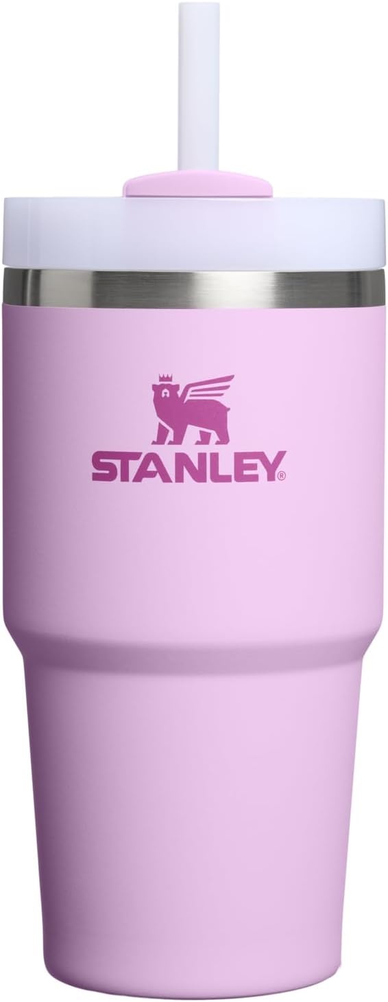 image:imageSTANLEY Quencher H20 Tumbler with Handle and Straw 20 oz Flowstate 3Position Lid Cup Holder Compatible for Travel Insulated Stainless Steel Cup BPAFree Blue Dream StoneSoft Orchid