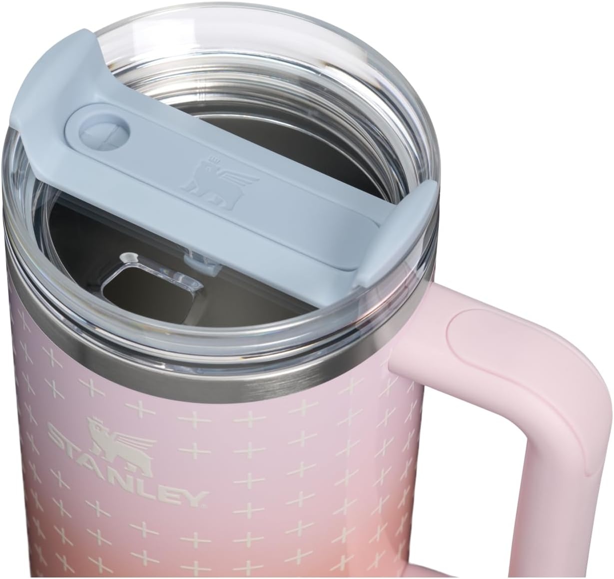 image:imageSTANLEY Quencher H20 Tumbler with Handle and Straw 20 oz Flowstate 3Position Lid Cup Holder Compatible for Travel Insulated Stainless Steel Cup BPAFree Blue Dream StoneSorbet Plus