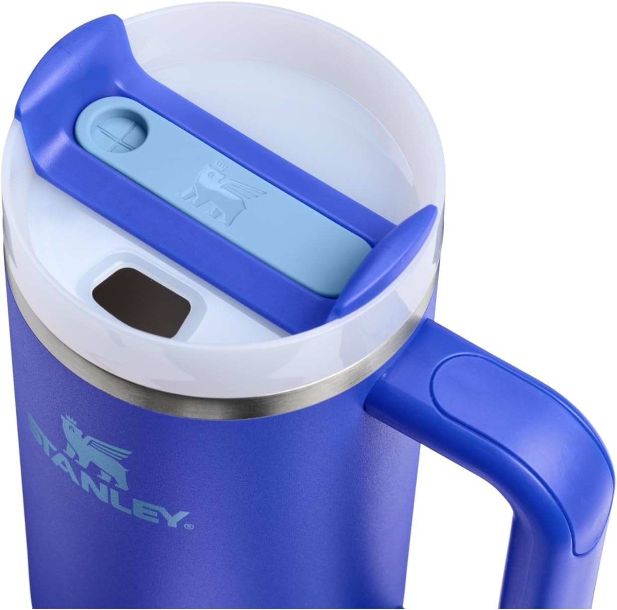 image:imageSTANLEY Quencher H20 Tumbler with Handle and Straw 20 oz Flowstate 3Position Lid Cup Holder Compatible for Travel Insulated Stainless Steel Cup BPAFree Blue Dream StoneCobalt