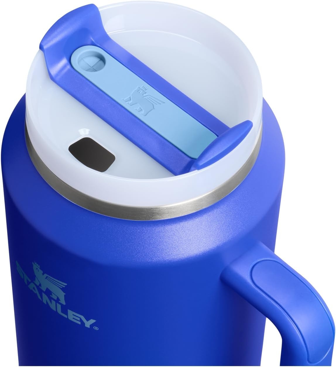image:imageSTANLEY Quencher H20 Tumbler with Handle and Straw 20 oz Flowstate 3Position Lid Cup Holder Compatible for Travel Insulated Stainless Steel Cup BPAFree Blue Dream StoneCobalt