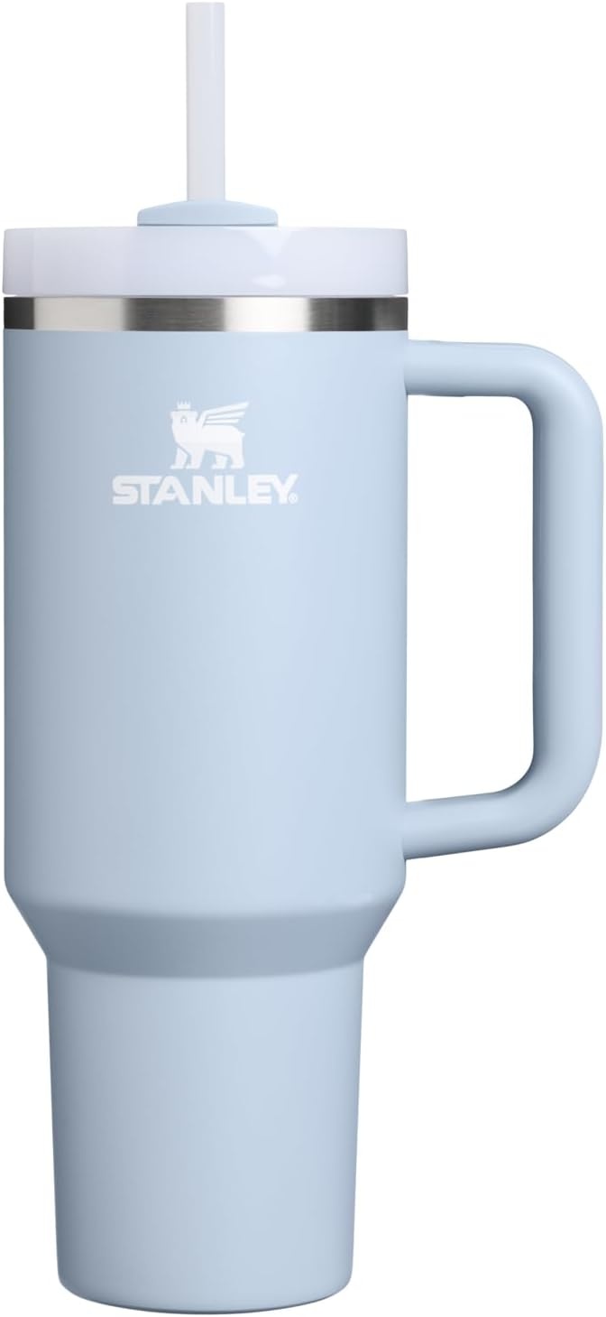 image:imageSTANLEY Quencher H20 Tumbler with Handle and Straw 20 oz Flowstate 3Position Lid Cup Holder Compatible for Travel Insulated Stainless Steel Cup BPAFree Blue Dream StoneBlue Dream Stone
