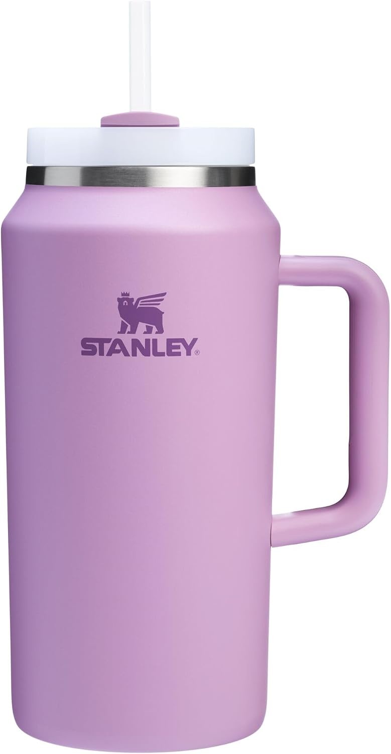 image:imageSTANLEY Quencher H20 Tumbler with Handle and Straw 20 oz Flowstate 3Position Lid Cup Holder Compatible for Travel Insulated Stainless Steel Cup BPAFree Blue Dream StoneLilac
