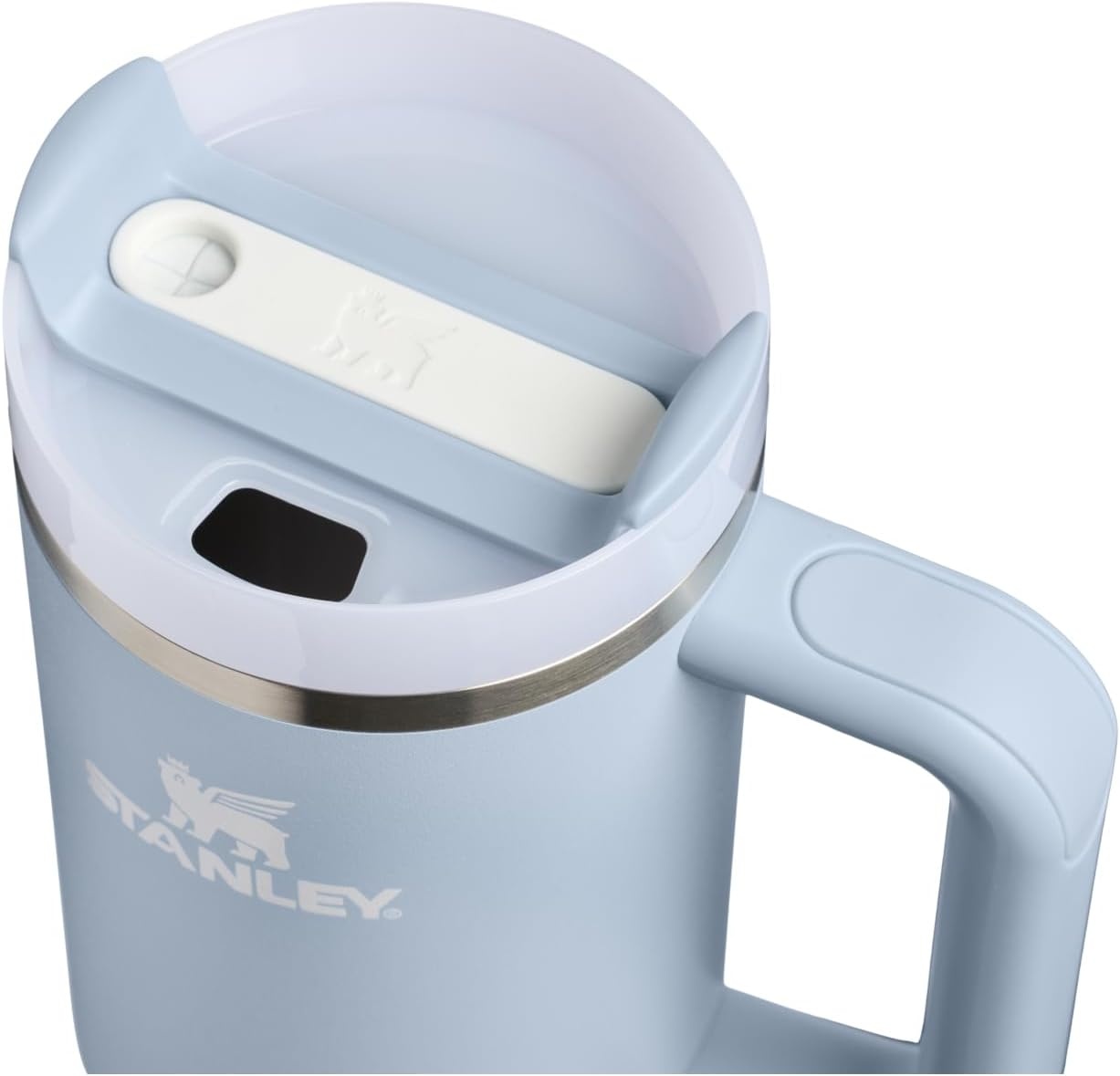image:imageSTANLEY Quencher H20 Tumbler with Handle and Straw 20 oz Flowstate 3Position Lid Cup Holder Compatible for Travel Insulated Stainless Steel Cup BPAFree Blue Dream StoneBlue Dream Stone