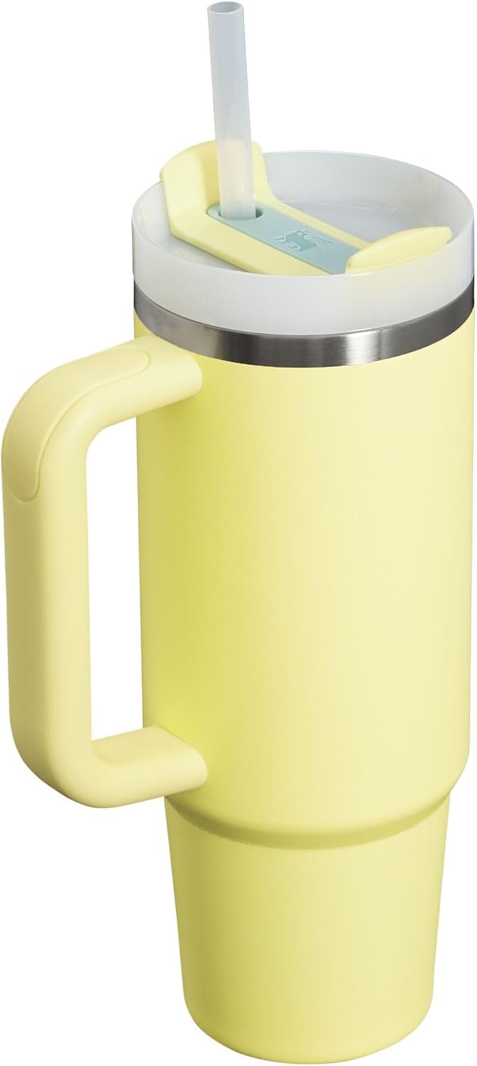 image:imageSTANLEY Quencher H20 Tumbler with Handle and Straw 20 oz Flowstate 3Position Lid Cup Holder Compatible for Travel Insulated Stainless Steel Cup BPAFree Blue Dream StonePomelo
