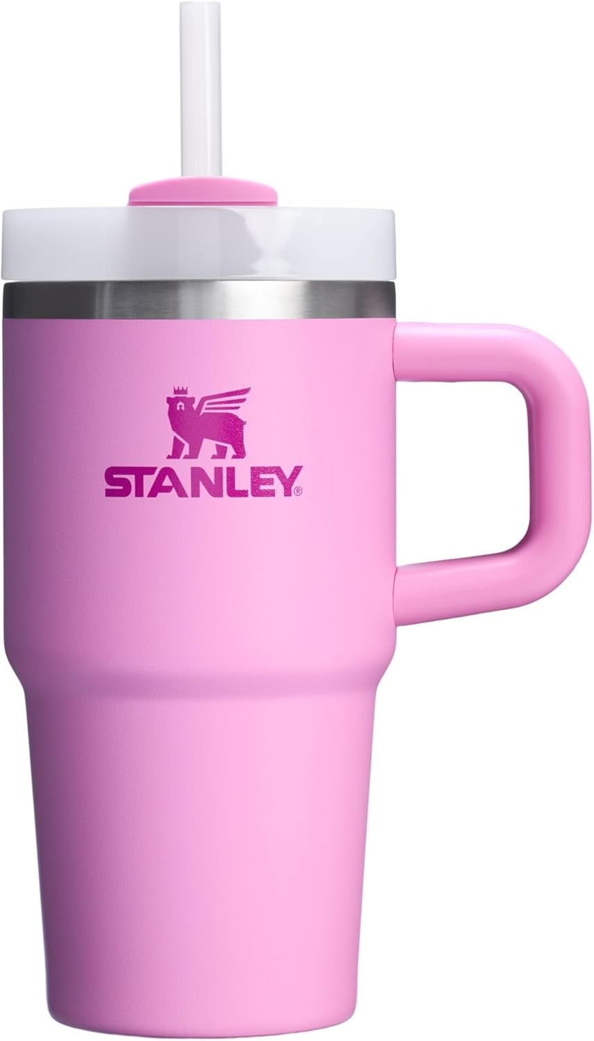 image:imageSTANLEY Quencher H20 Tumbler with Handle and Straw 20 oz Flowstate 3Position Lid Cup Holder Compatible for Travel Insulated Stainless Steel Cup BPAFree Blue Dream StonePeony