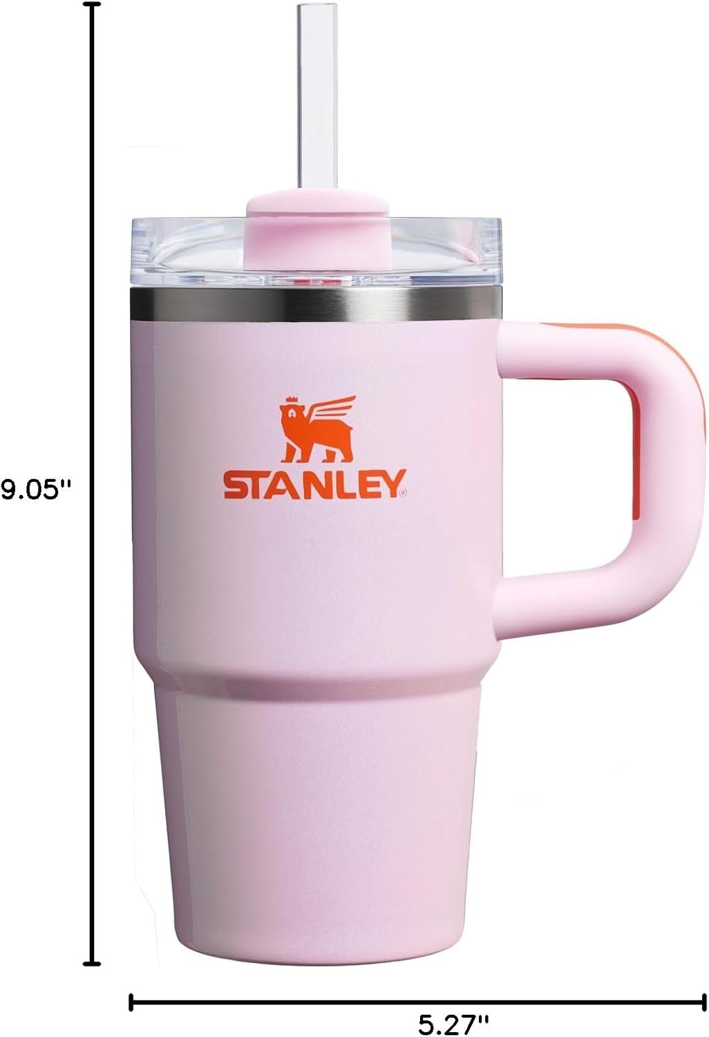 image:imageSTANLEY Quencher H20 Tumbler with Handle and Straw 20 oz Flowstate 3Position Lid Cup Holder Compatible for Travel Insulated Stainless Steel Cup BPAFree Blue Dream StoneRose Petal Shimmer