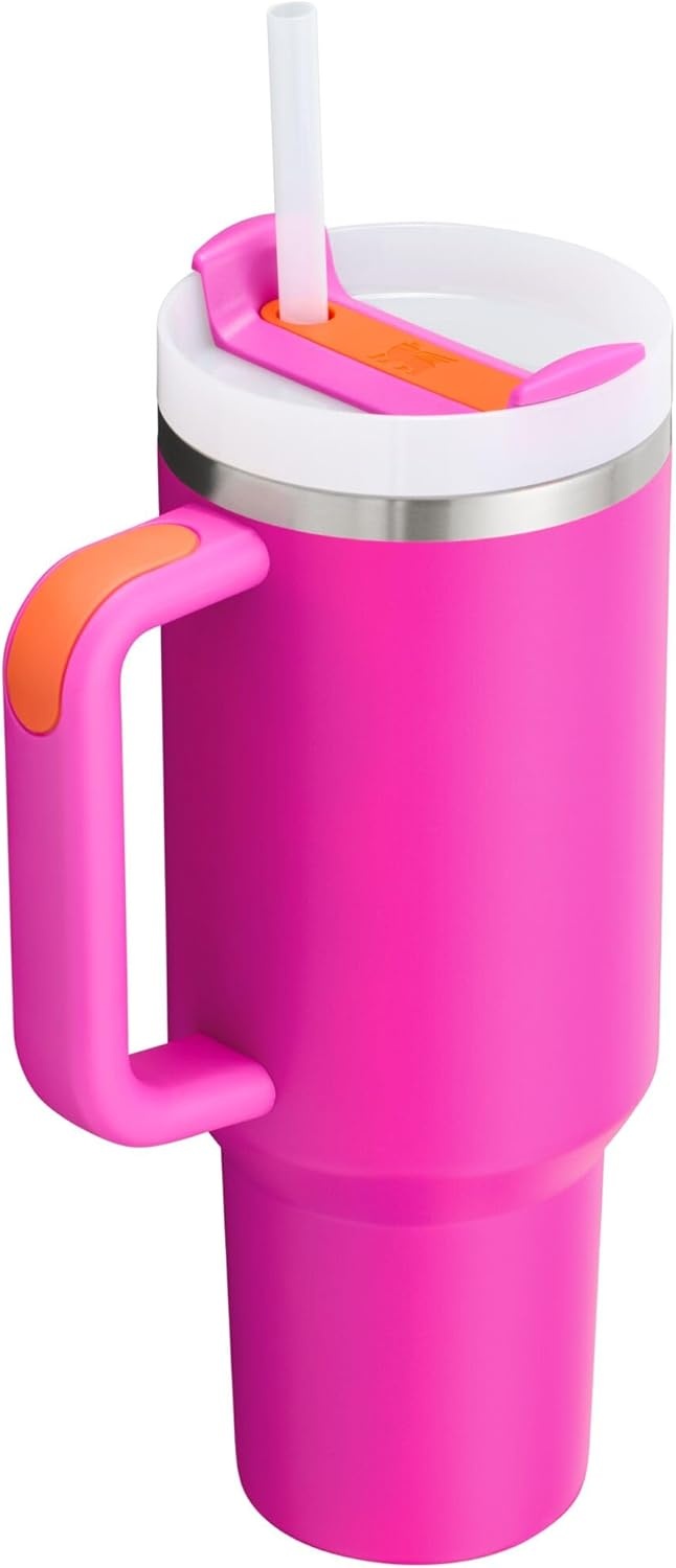 image:imageSTANLEY Quencher H20 Tumbler with Handle and Straw 20 oz Flowstate 3Position Lid Cup Holder Compatible for Travel Insulated Stainless Steel Cup BPAFree Blue Dream StoneVivid Violet