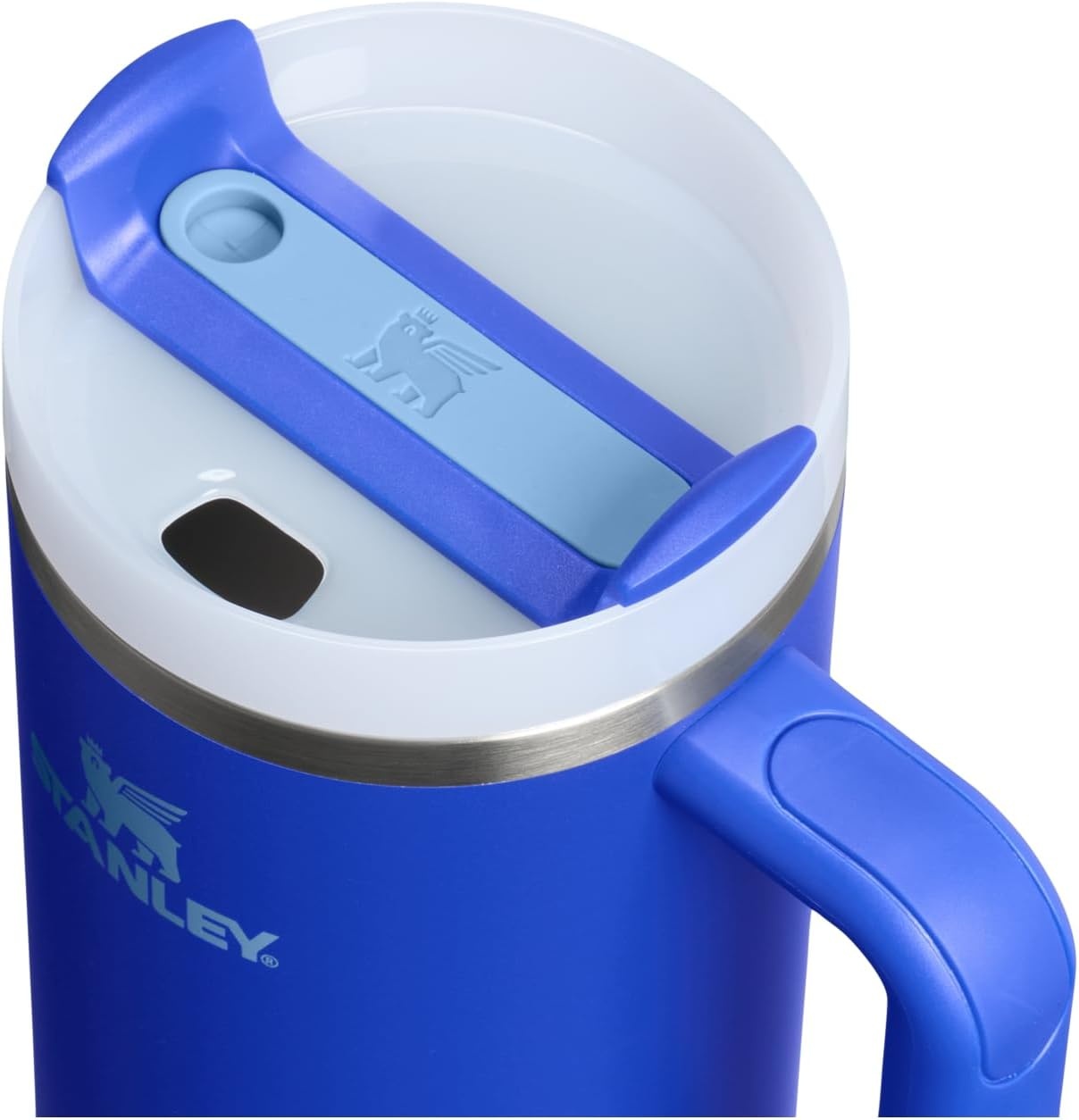 image:imageSTANLEY Quencher H20 Tumbler with Handle and Straw 20 oz Flowstate 3Position Lid Cup Holder Compatible for Travel Insulated Stainless Steel Cup BPAFree Blue Dream StoneCobalt