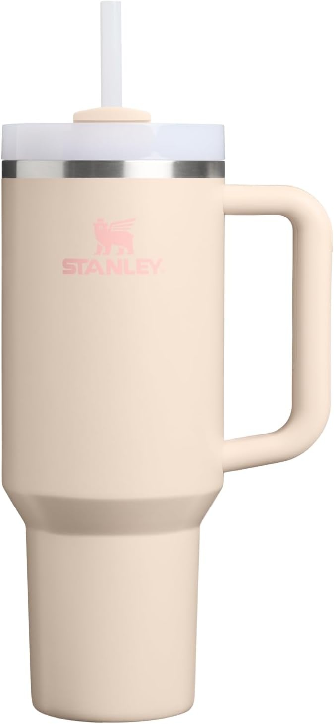 image:imageSTANLEY Quencher H20 Tumbler with Handle and Straw 20 oz Flowstate 3Position Lid Cup Holder Compatible for Travel Insulated Stainless Steel Cup BPAFree Blue Dream StoneChampagne