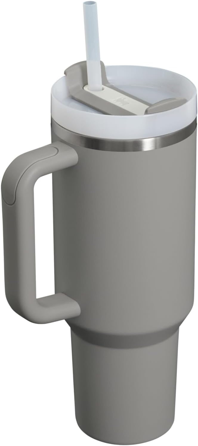 image:imageSTANLEY Quencher H20 Tumbler with Handle and Straw 20 oz Flowstate 3Position Lid Cup Holder Compatible for Travel Insulated Stainless Steel Cup BPAFree Blue Dream StoneAsh