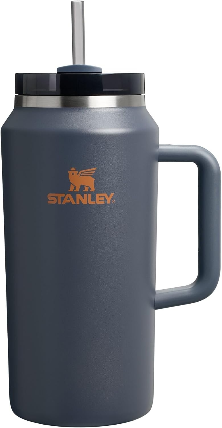 image:imageSTANLEY Quencher H20 Tumbler with Handle and Straw 20 oz Flowstate 3Position Lid Cup Holder Compatible for Travel Insulated Stainless Steel Cup BPAFree Blue Dream StoneTwilight