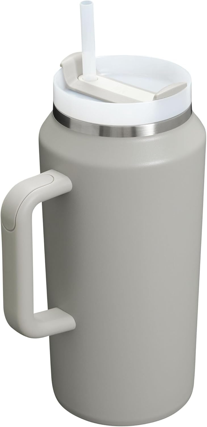 image:imageSTANLEY Quencher H20 Tumbler with Handle and Straw 20 oz Flowstate 3Position Lid Cup Holder Compatible for Travel Insulated Stainless Steel Cup BPAFree Blue Dream StoneAsh