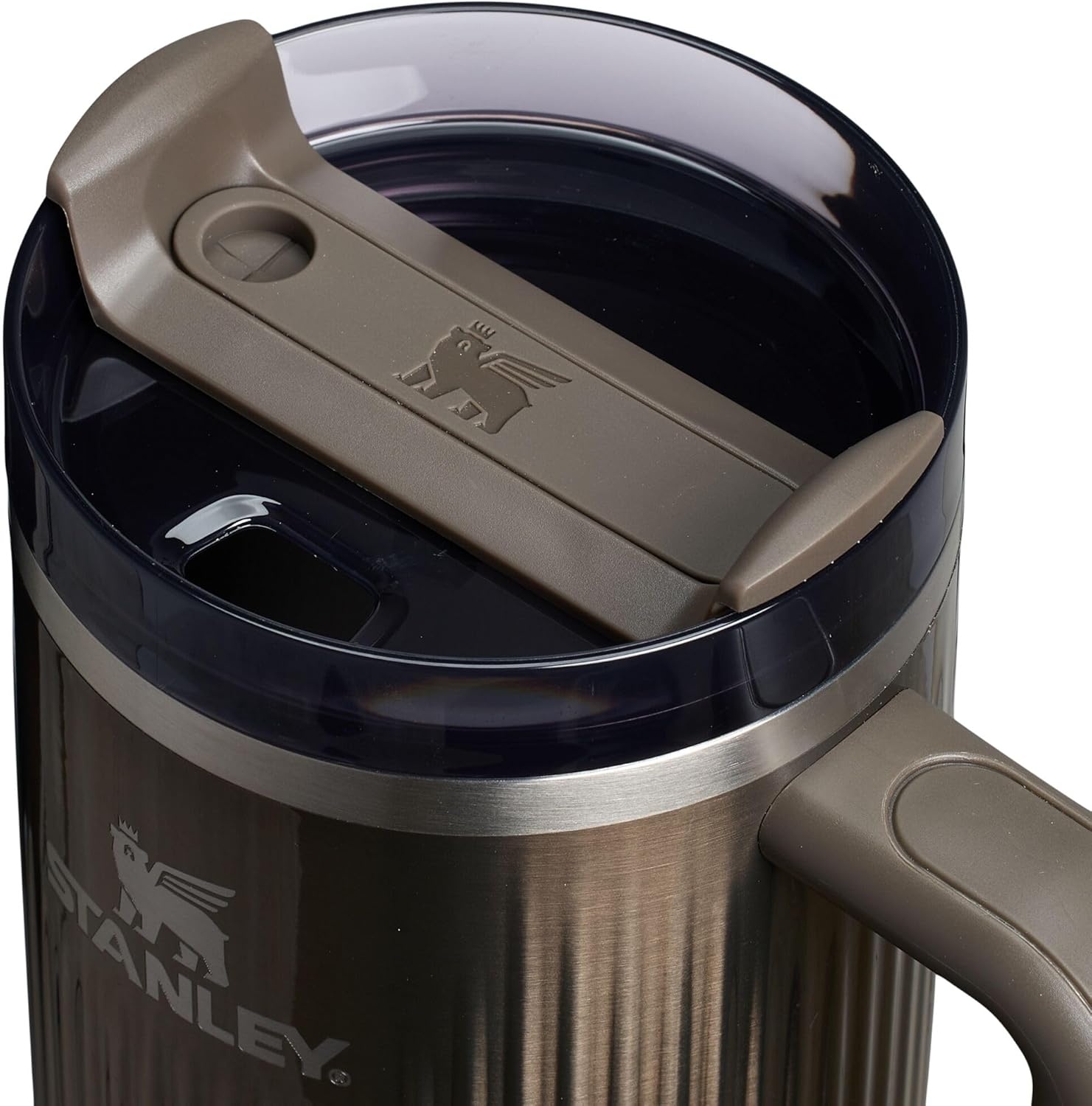 image:imageSTANLEY Quencher H20 Tumbler with Handle and Straw 20 oz Flowstate 3Position Lid Cup Holder Compatible for Travel Insulated Stainless Steel Cup BPAFree Blue Dream StoneFluted Gunmetal Shine