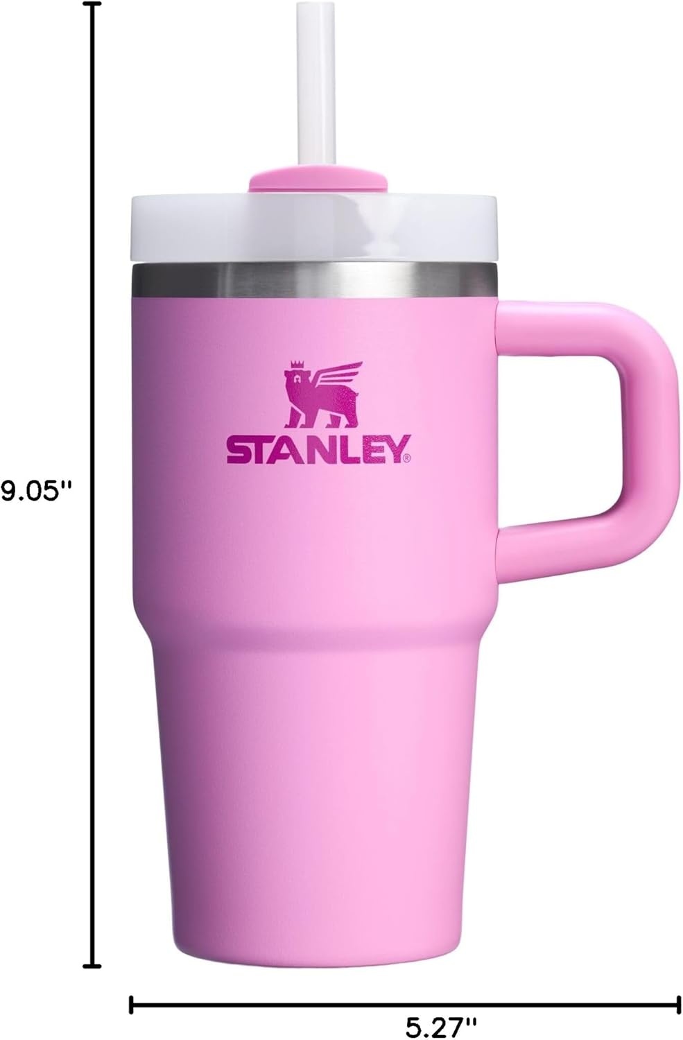 image:imageSTANLEY Quencher H20 Tumbler with Handle and Straw 20 oz Flowstate 3Position Lid Cup Holder Compatible for Travel Insulated Stainless Steel Cup BPAFree Blue Dream StonePeony