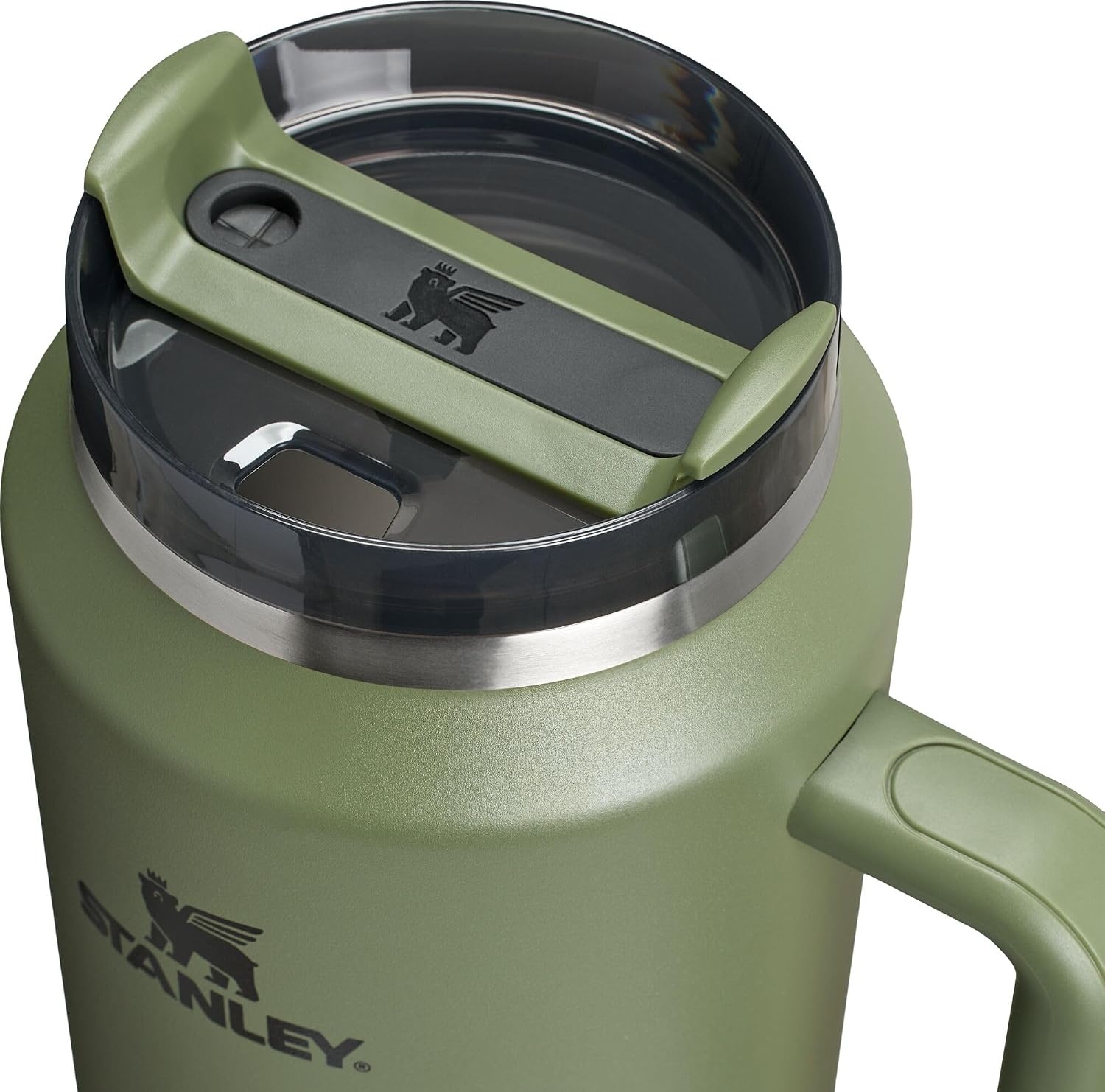 image:imageSTANLEY Quencher H20 Tumbler with Handle and Straw 20 oz Flowstate 3Position Lid Cup Holder Compatible for Travel Insulated Stainless Steel Cup BPAFree Blue Dream StoneDried Pine