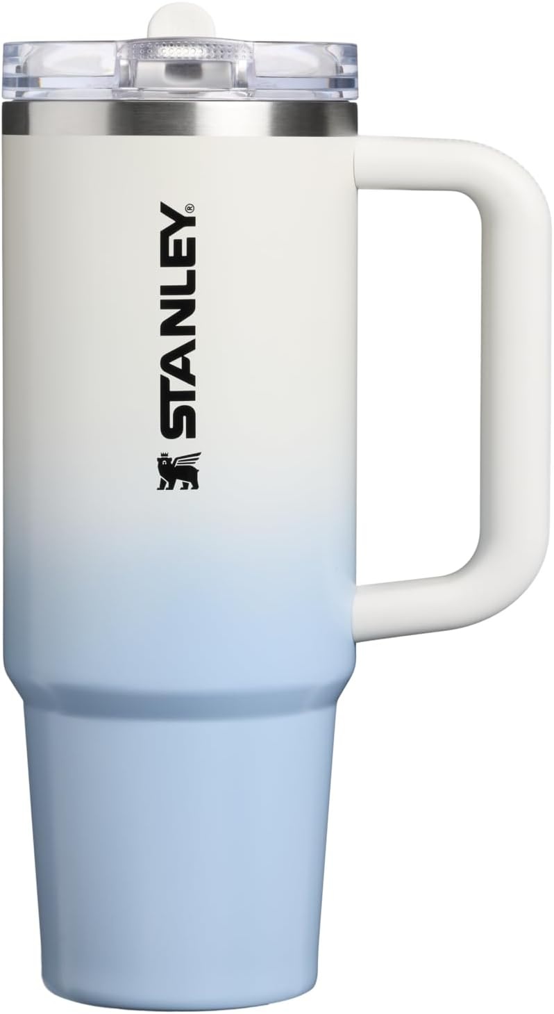 image:imageSTANLEY Quencher ProTour Flip Straw Tumbler with Leakproof Lid 30 oz Builtin Straw and Handle Cup Holder Compatible for Travel insulated Stainless Steel Cup BPAFree Hot PinkBlue Dream Gradient
