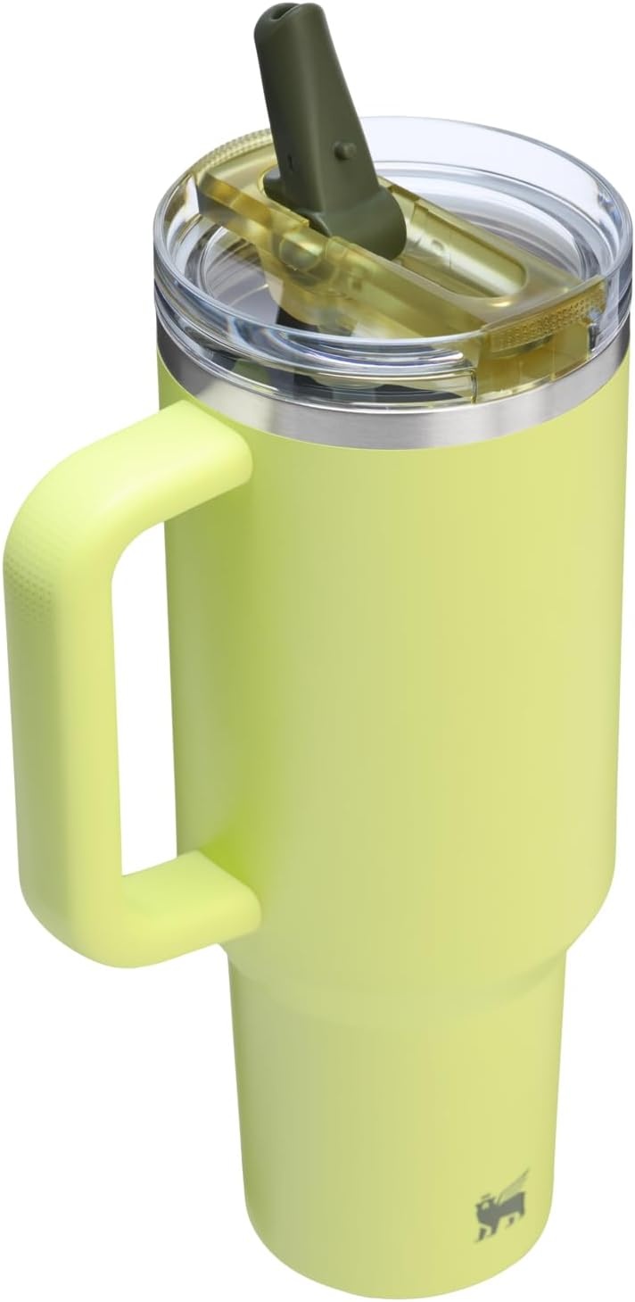 image:imageSTANLEY Quencher ProTour Flip Straw Tumbler with Leakproof Lid 30 oz Builtin Straw and Handle Cup Holder Compatible for Travel insulated Stainless Steel Cup BPAFree Hot PinkPrickly Pear