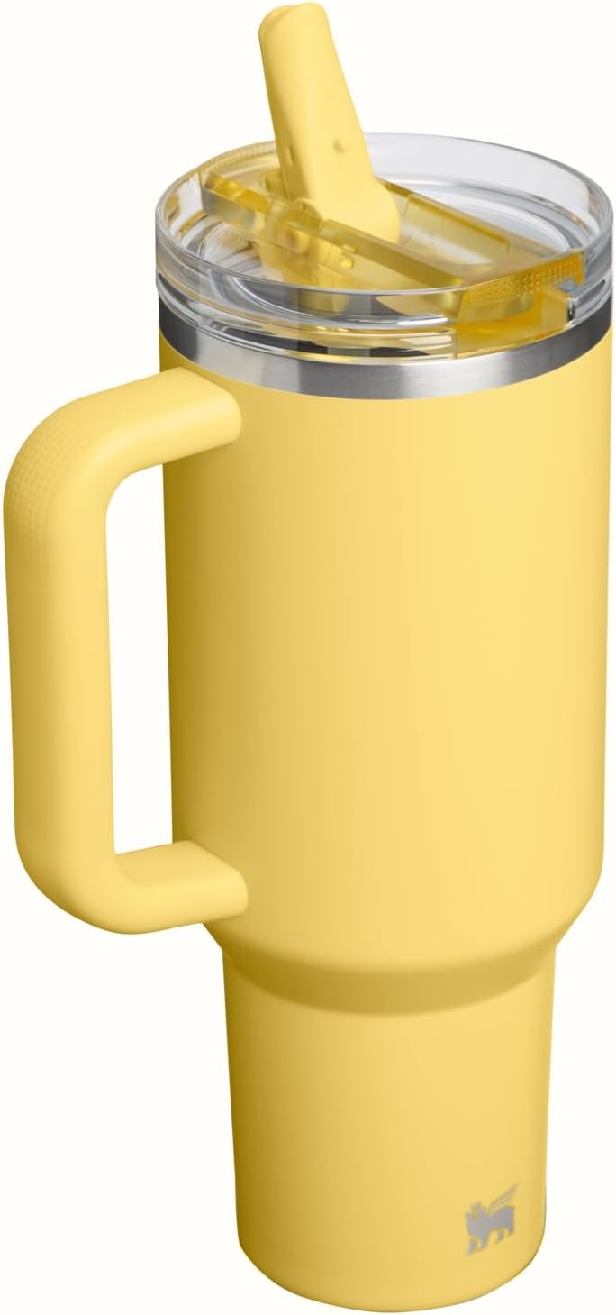image:imageSTANLEY Quencher ProTour Flip Straw Tumbler with Leakproof Lid 30 oz Builtin Straw and Handle Cup Holder Compatible for Travel insulated Stainless Steel Cup BPAFree Hot PinkDaffodil