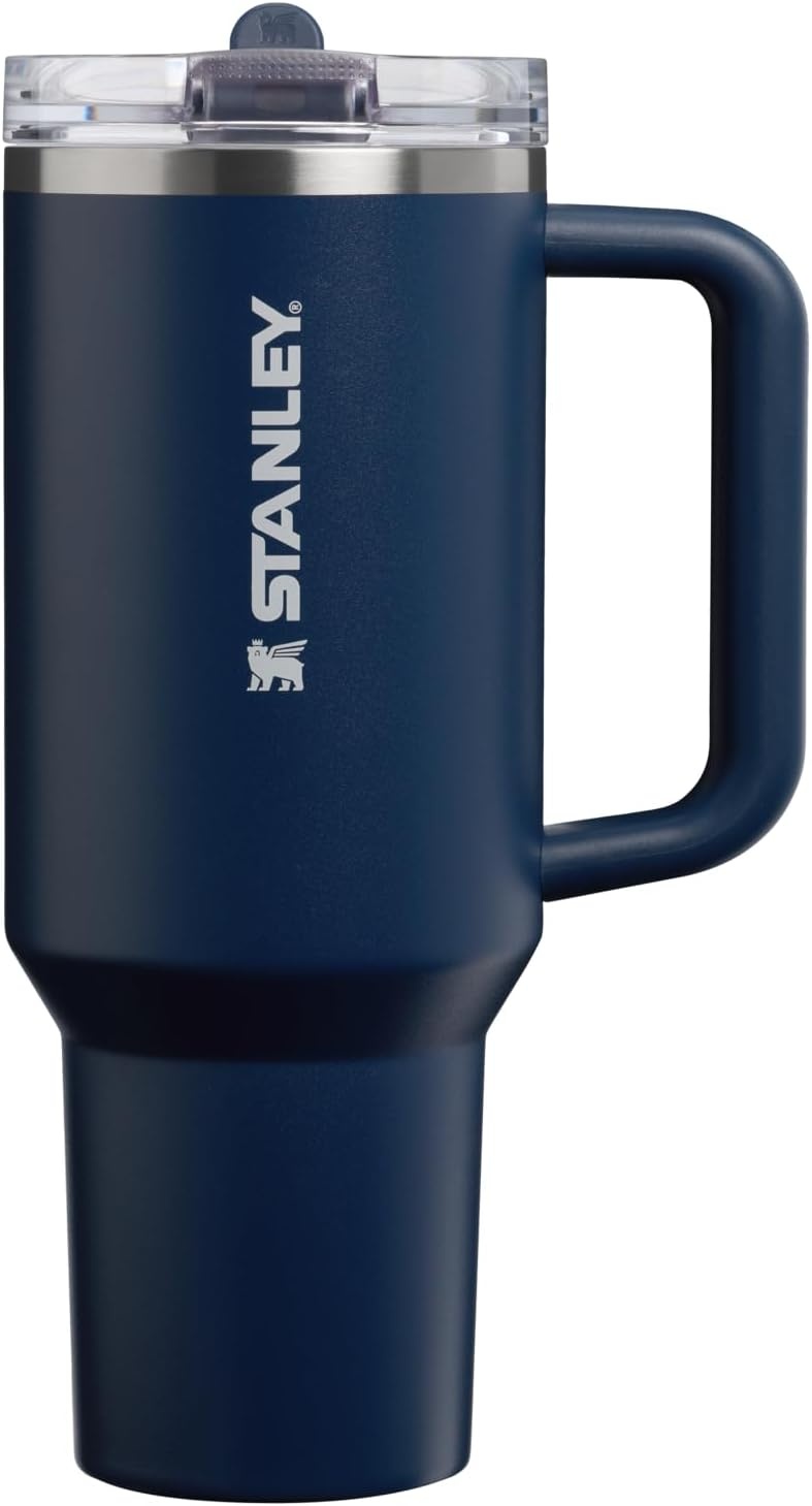 image:imageSTANLEY Quencher ProTour Flip Straw Tumbler with Leakproof Lid 30 oz Builtin Straw and Handle Cup Holder Compatible for Travel insulated Stainless Steel Cup BPAFree Hot PinkDark Navy