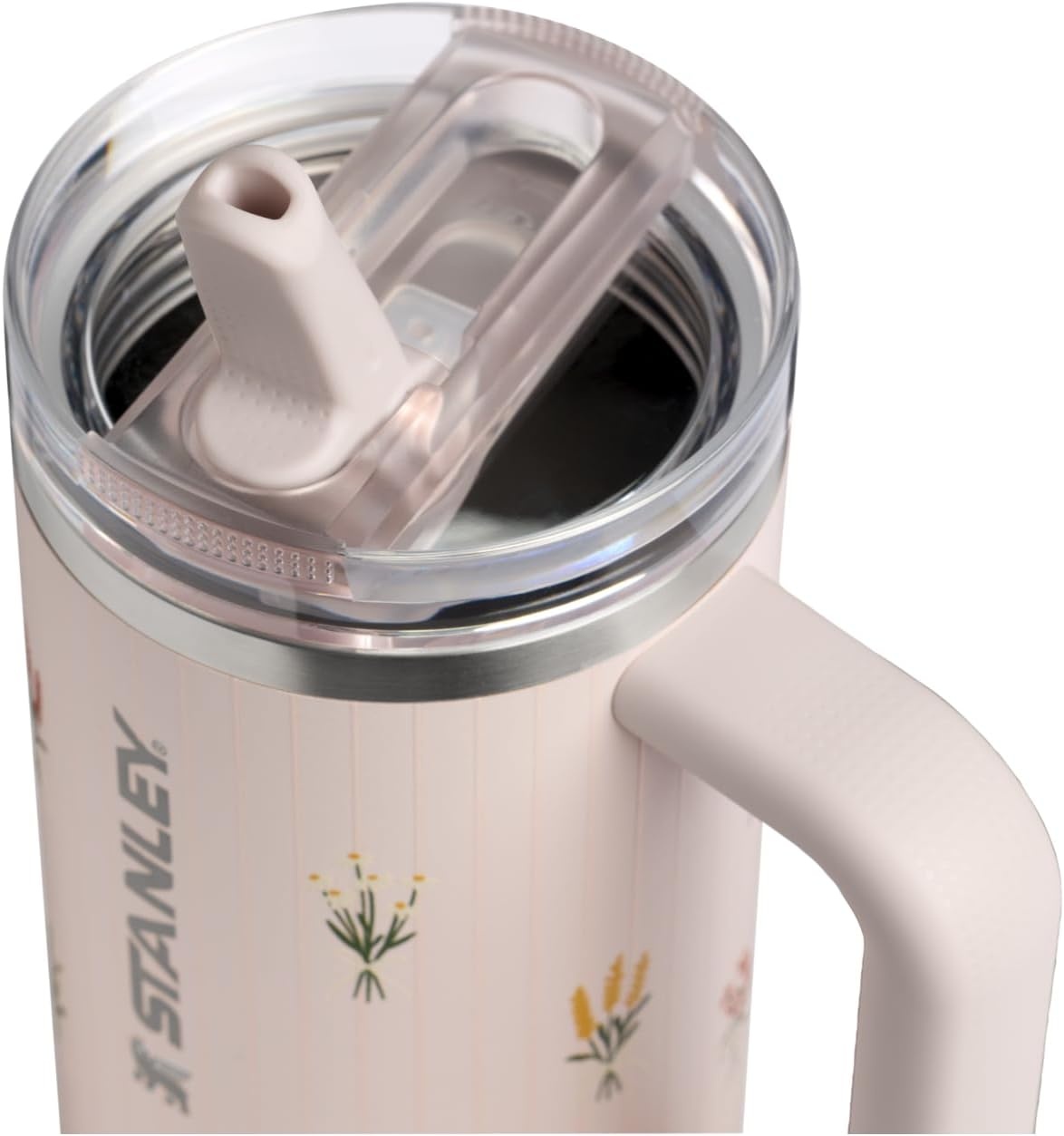 image:imageSTANLEY Quencher ProTour Flip Straw Tumbler with Leakproof Lid 30 oz Builtin Straw and Handle Cup Holder Compatible for Travel insulated Stainless Steel Cup BPAFree Hot PinkRose Quartz Bouquets