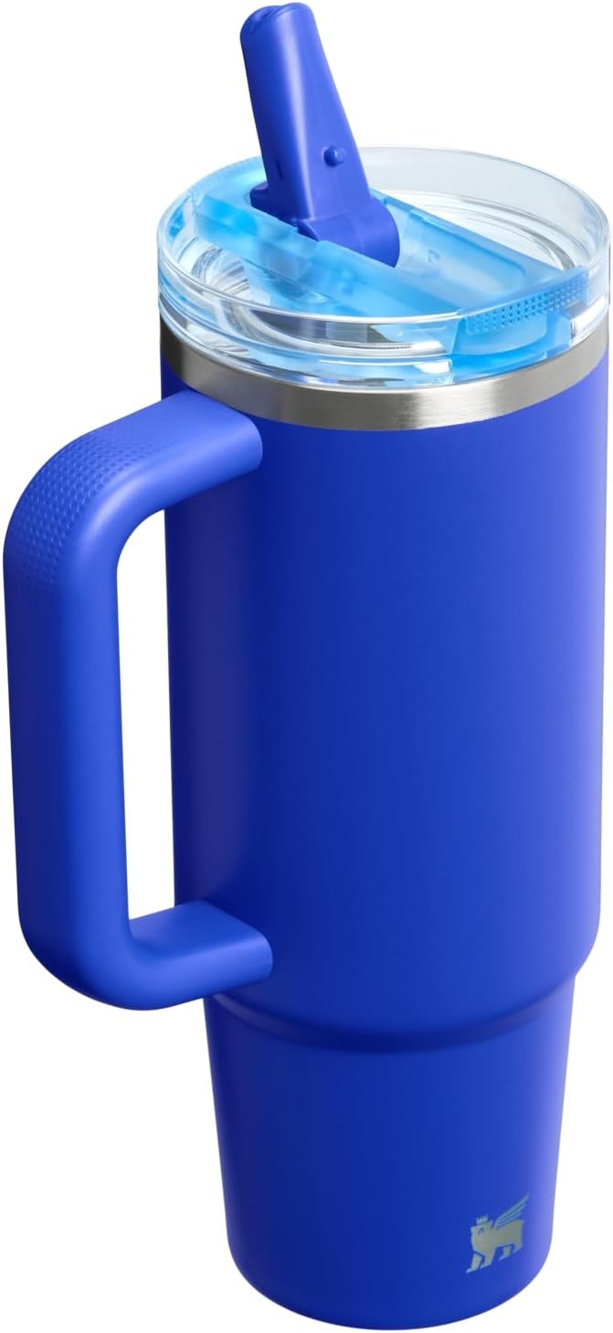 image:imageSTANLEY Quencher ProTour Flip Straw Tumbler with Leakproof Lid 30 oz Builtin Straw and Handle Cup Holder Compatible for Travel insulated Stainless Steel Cup BPAFree Hot PinkCobalt