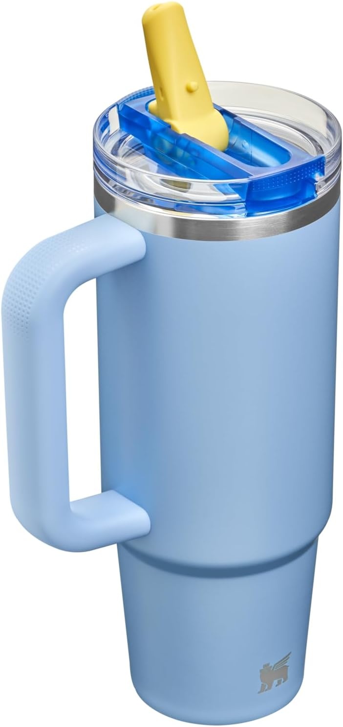 image:imageSTANLEY Quencher ProTour Flip Straw Tumbler with Leakproof Lid 30 oz Builtin Straw and Handle Cup Holder Compatible for Travel insulated Stainless Steel Cup BPAFree Hot PinkCornflower Admiral Blue