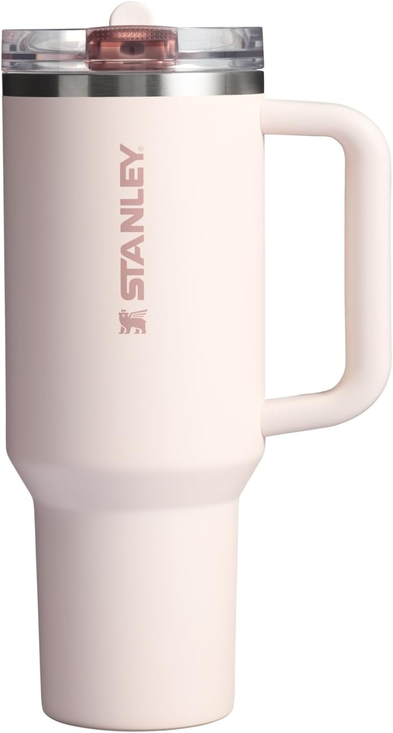 image:imageSTANLEY Quencher ProTour Flip Straw Tumbler with Leakproof Lid 30 oz Builtin Straw and Handle Cup Holder Compatible for Travel insulated Stainless Steel Cup BPAFree Hot PinkRose Quartz