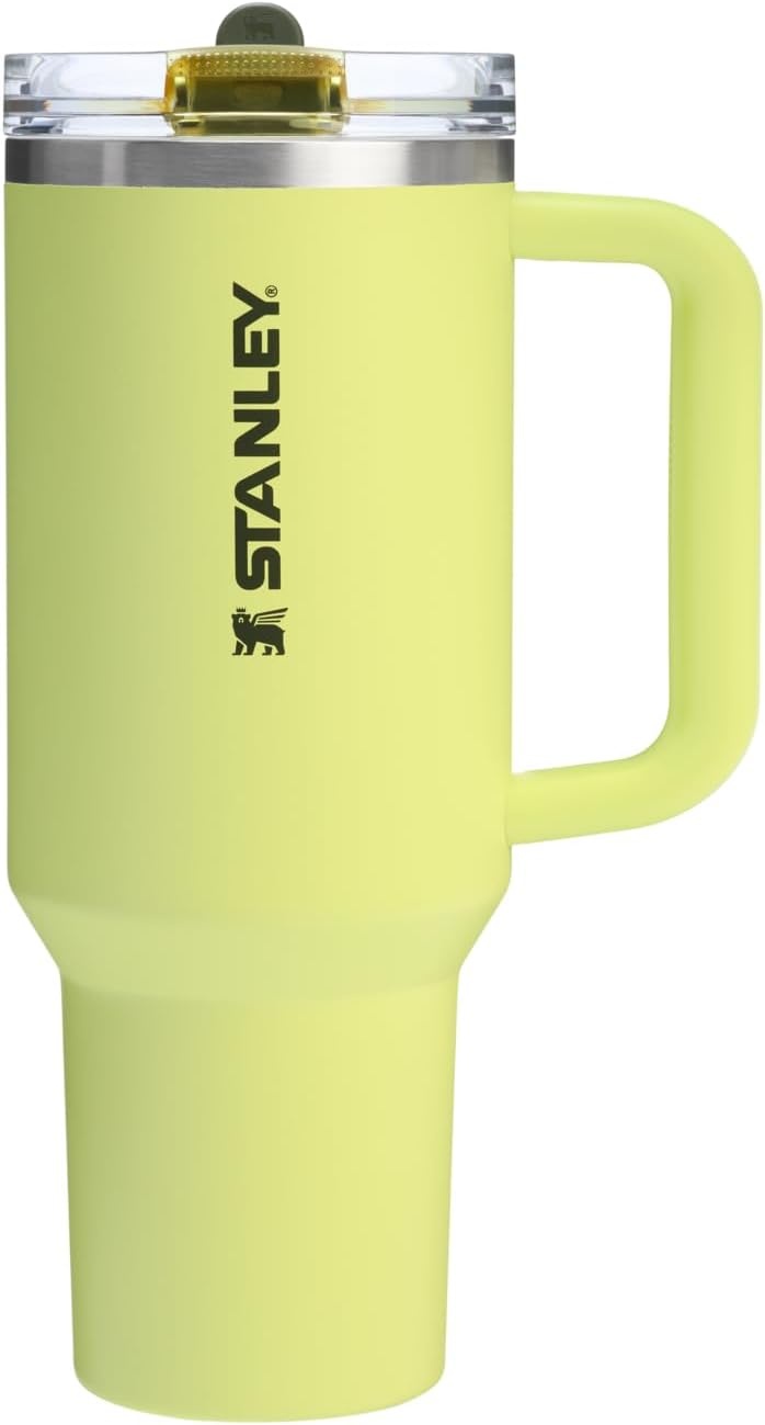 image:imageSTANLEY Quencher ProTour Flip Straw Tumbler with Leakproof Lid 30 oz Builtin Straw and Handle Cup Holder Compatible for Travel insulated Stainless Steel Cup BPAFree Hot PinkPrickly Pear