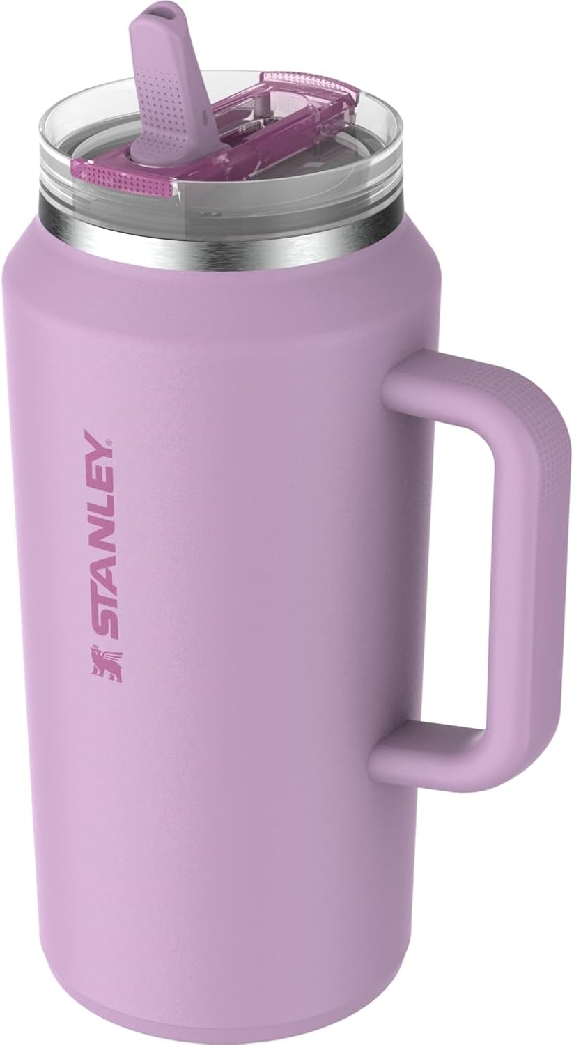 image:imageSTANLEY Quencher ProTour Flip Straw Tumbler with Leakproof Lid 30 oz Builtin Straw and Handle Cup Holder Compatible for Travel insulated Stainless Steel Cup BPAFree Hot PinkSoft Orchid
