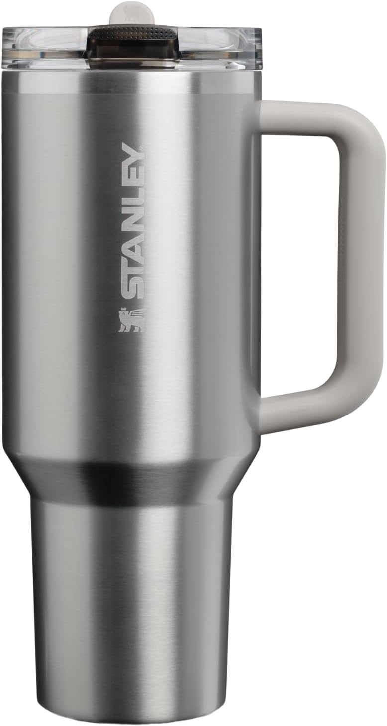 image:imageSTANLEY Quencher ProTour Flip Straw Tumbler with Leakproof Lid 30 oz Builtin Straw and Handle Cup Holder Compatible for Travel insulated Stainless Steel Cup BPAFree Hot PinkStainless Steel Ash