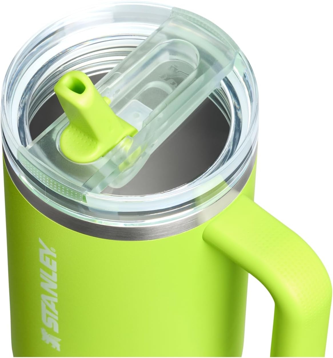 image:imageSTANLEY Quencher ProTour Flip Straw Tumbler with Leakproof Lid 30 oz Builtin Straw and Handle Cup Holder Compatible for Travel insulated Stainless Steel Cup BPAFree Hot PinkChartreuse