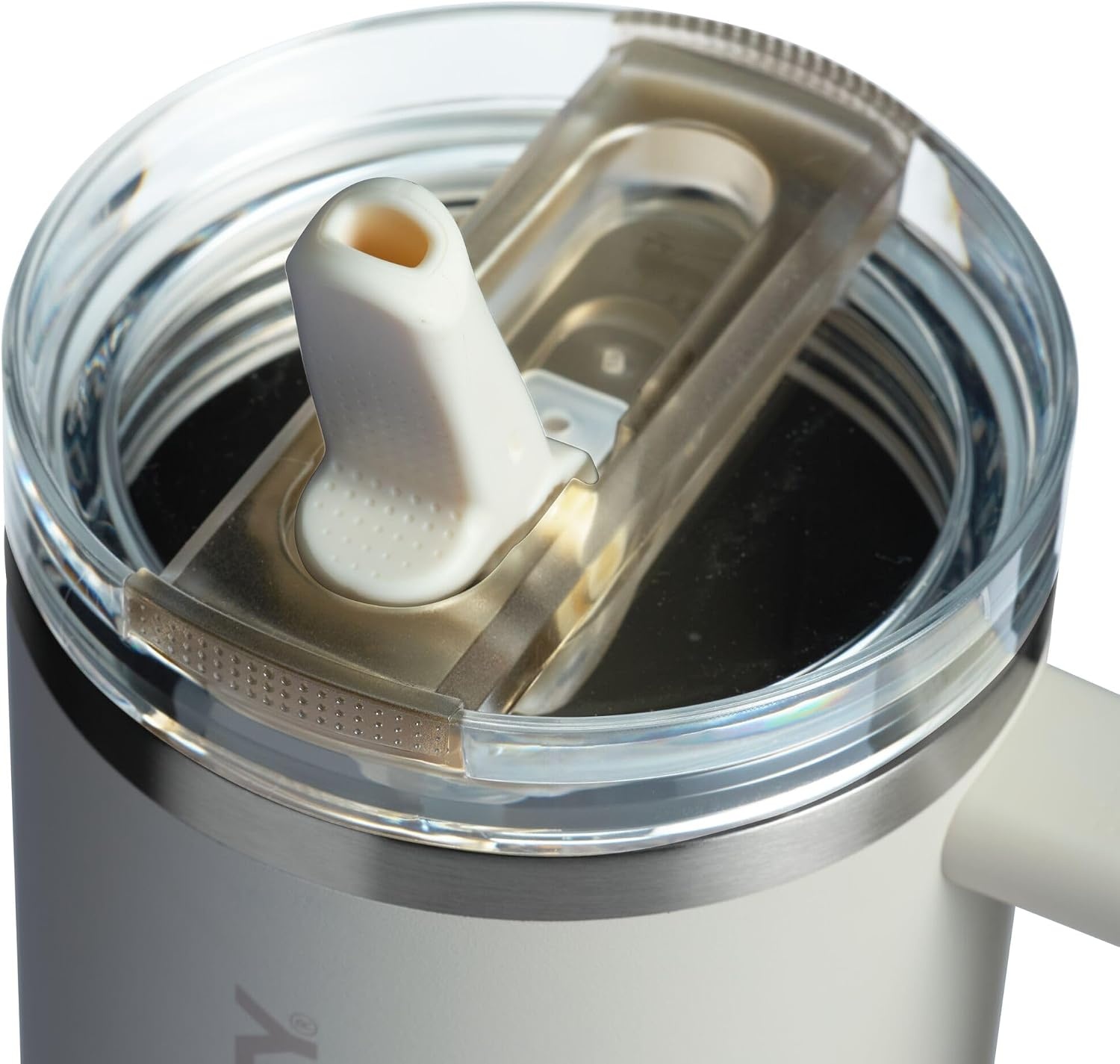 image:imageSTANLEY Quencher ProTour Flip Straw Tumbler with Leakproof Lid 30 oz Builtin Straw and Handle Cup Holder Compatible for Travel insulated Stainless Steel Cup BPAFree Hot PinkCream